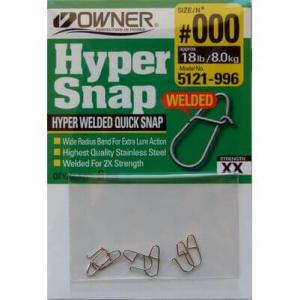 OWNER Hyper Snap | N°000 - 8kg - Longueur 0.8cm - Sachet de 6