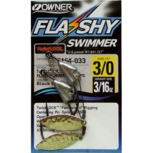 OWNER Flashy Swimmer | Hameçon n°3/0 - Poids 5.2g - Par 2