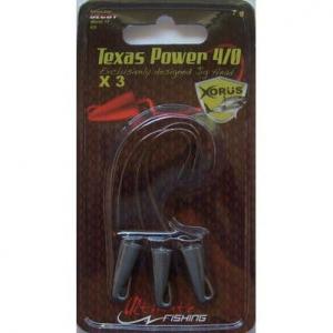 XORUS Texas Power | Hameçon 4/0 - Poids 7g