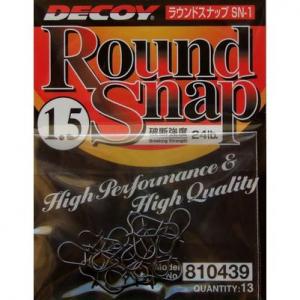 DECOY Round Snap | N°1.5 - 24lb - Longueur 1.1cm - Sachet de 13