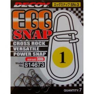 DECOY Egg Snap | N°1 - 30lb - Longueur 1.1cm - Sachet de 7
