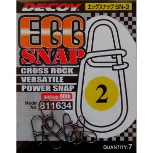 DECOY Egg Snap | N°2 - 60lb - Longueur 1.4cm - Sachet de 7