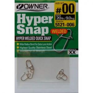 OWNER Hyper Snap | N°00 - 9kg - Longueur 0.9cm - Sachet de 6