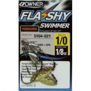 OWNER Flashy Swimmer | Hameçon n°1/0 - Poids 3.5g - Par 2