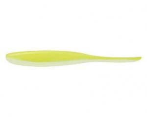 KEITECH Shad Impact 4'' | S14 White Chartreuse