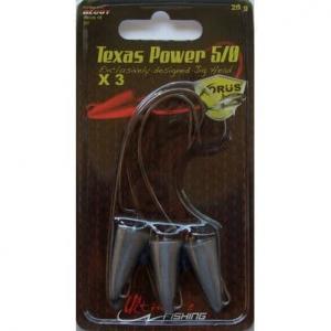 XORUS Texas Power | Hameçon 5/0 - Poids 20g