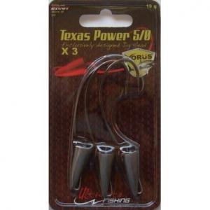 XORUS Texas Power | Hameçon 5/0 - Poids 15g