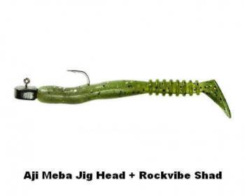Aji-Meba Jig Head avec Rockvibe Shad